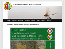 Tablet Screenshot of pescamosca-ticino.ch